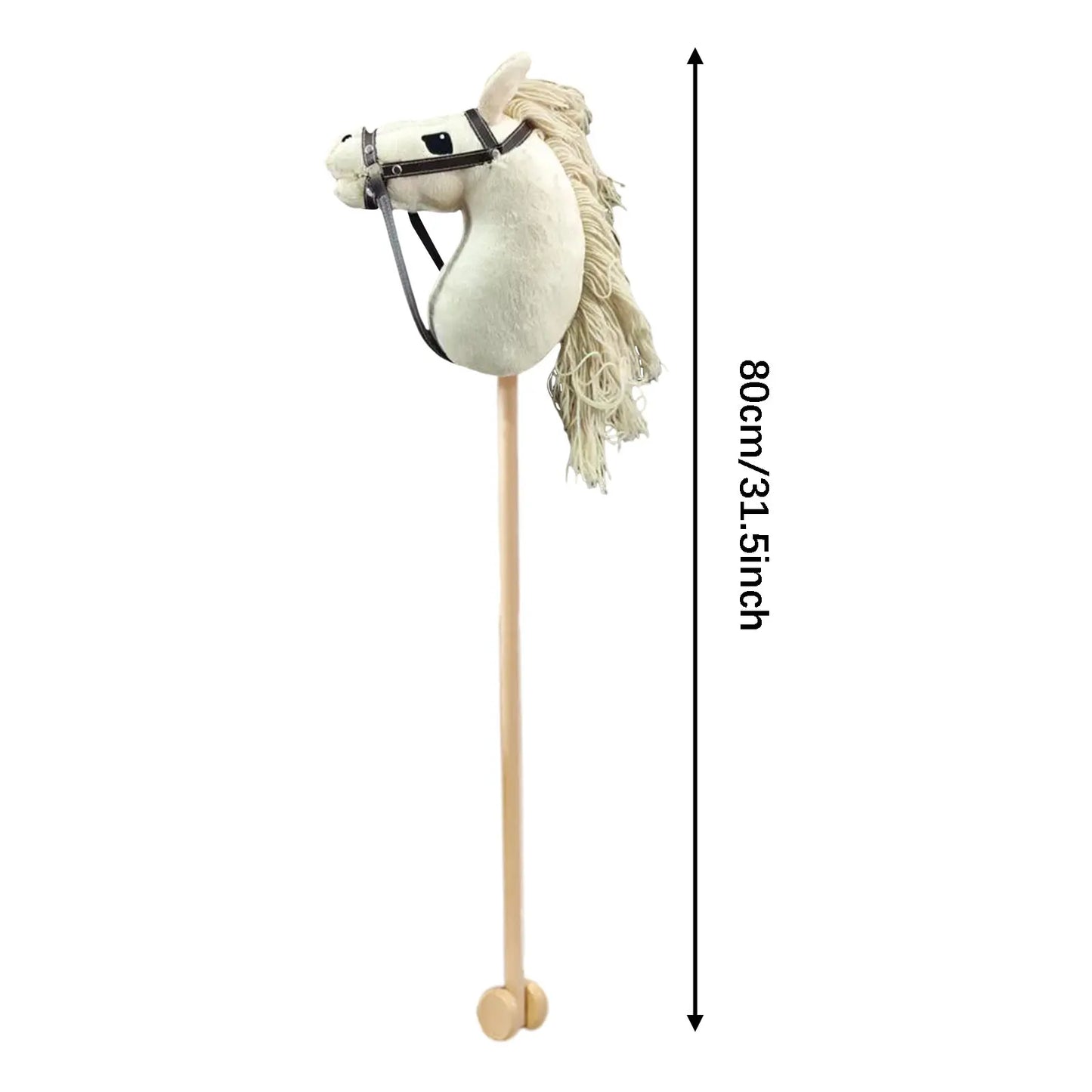 Biscuit — Beige Stick Horse
